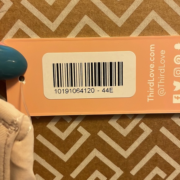 Third Love 24/7 Classic Contour Plunge Bra, size, 44E, nude, NWT - Picture 4 of 4